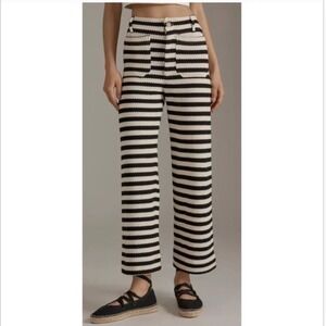 Anthropologie Maeve The Colette Pants Brown Stripe Size 29 New With Tags